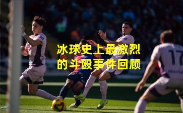 冰球史上最激烈的斗殴事件回顾