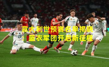 意大利世预赛名单揭晓：蓝衣军团开启新征程